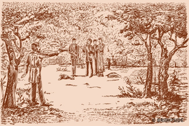 Đố bạn tìm được người vệ sĩ ấn nấp trong bức tranh